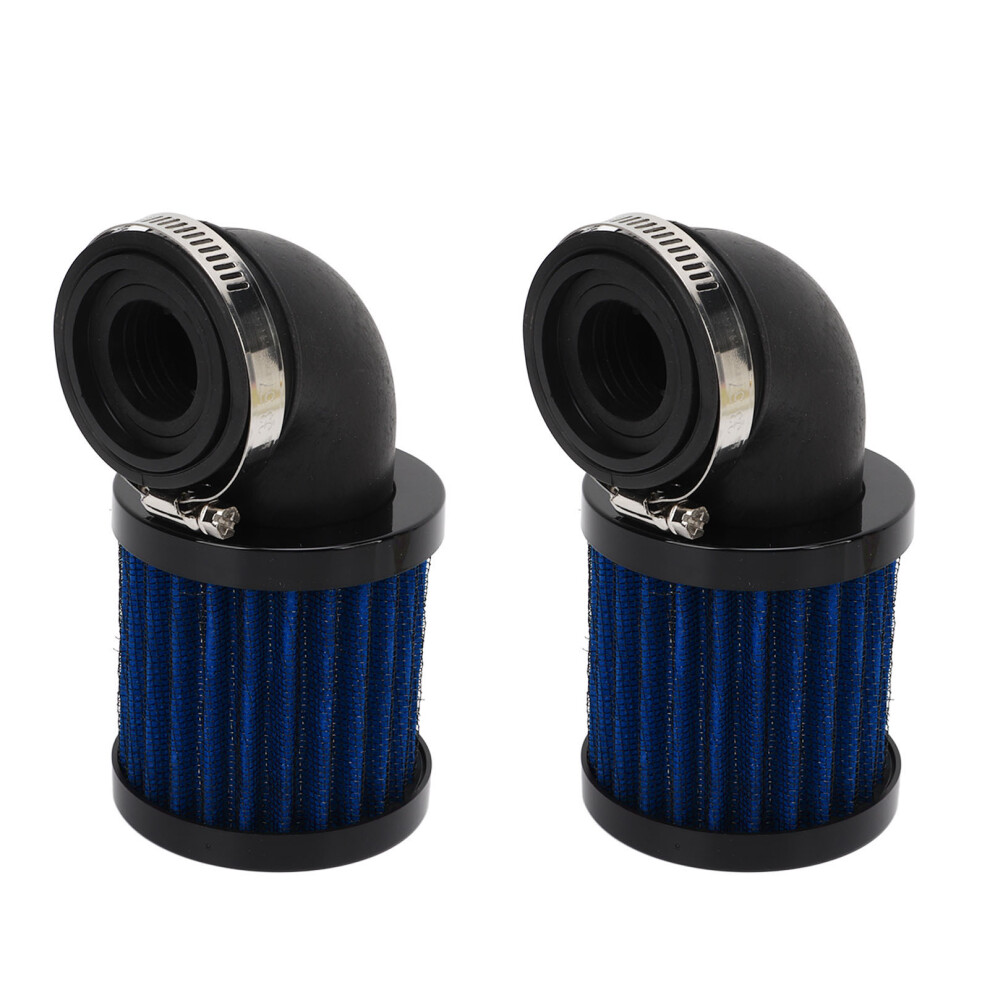 High Performance Air Filter 28-48Mm For 50Cc To 125Cc Mopeds & Dirt Bikes Black/Blue 8131332395662
