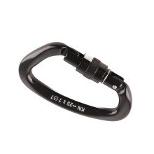 D-Karabiner-Clip Auto Lock 7075-Aluminium Schwarz HD