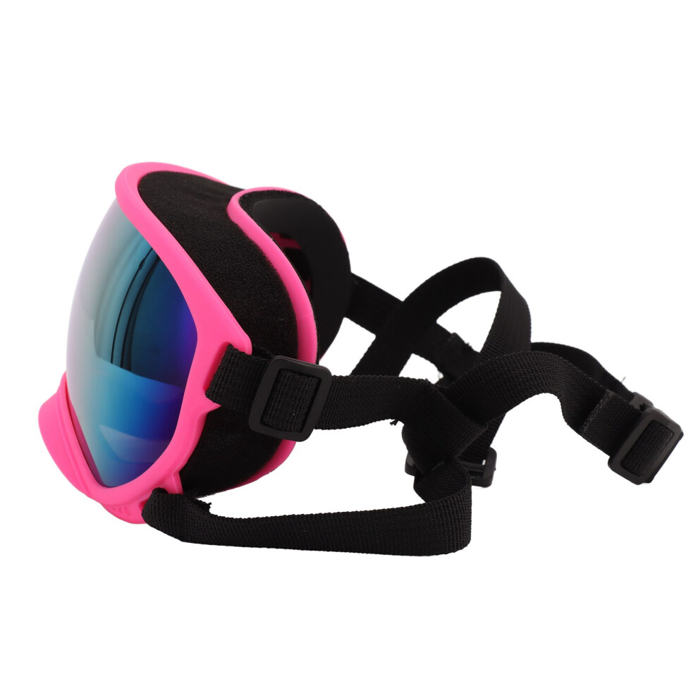 Windproof UV-Proof Pink Dog Sunglasses with Adjustable Strap, PC TPU, 242g-image-OPC-PJBDBRR-NEW