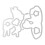 Valentine Klar-Stempelblock 3,0  4,0 cm transparent 9