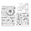 Valentine Klar-Stempelblock 3,0  4,0 cm transparent 2