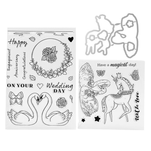 Valentine Klar-Stempelblock 3,0  4,0 cm transparent 1