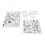 Valentine Klar-Stempelblock 3,0  4,0 cm transparent 14