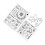 Valentine Klar-Stempelblock 3,0  4,0 cm transparent 11