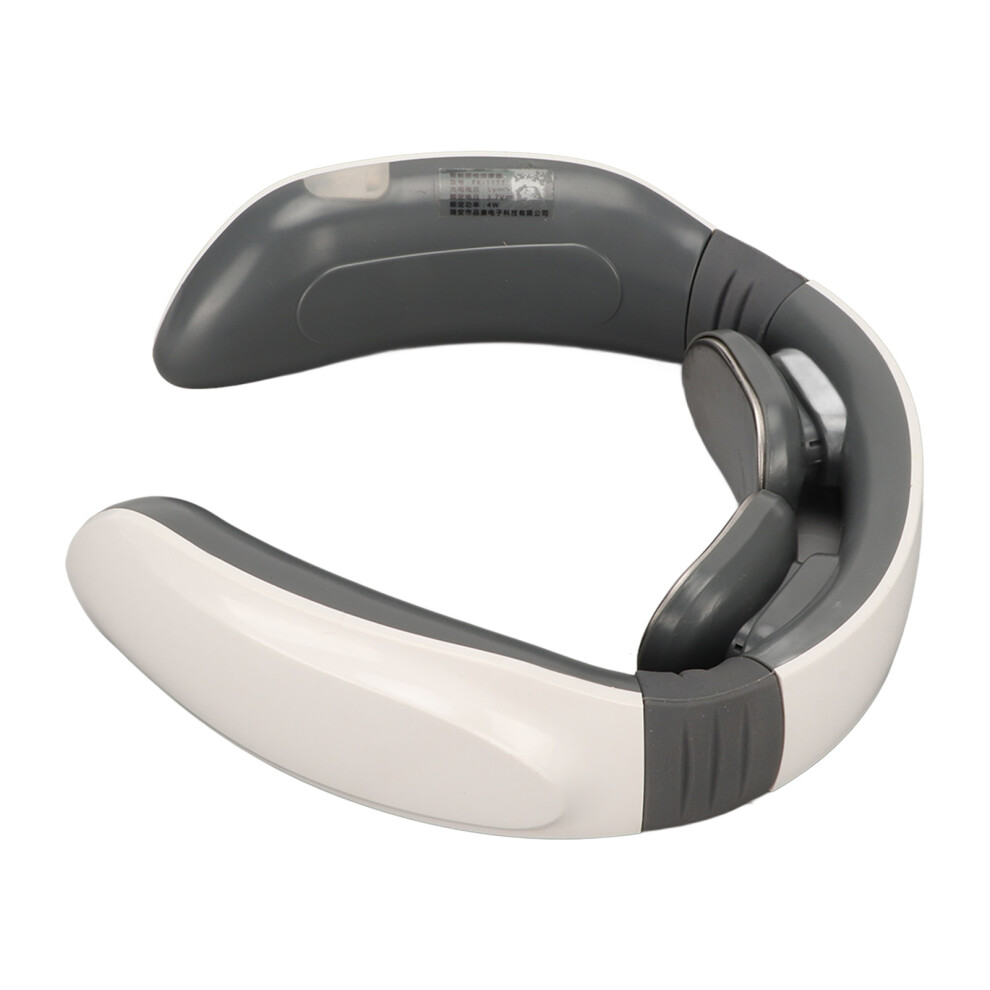 White Electric Pulse Neck Massager Abs 500Mah Vibration Massage Machine