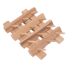 Holz-Nähgarn-Organizer, 12 Spulen, faltbarer Spulenhalter, für Haushalt und DIY