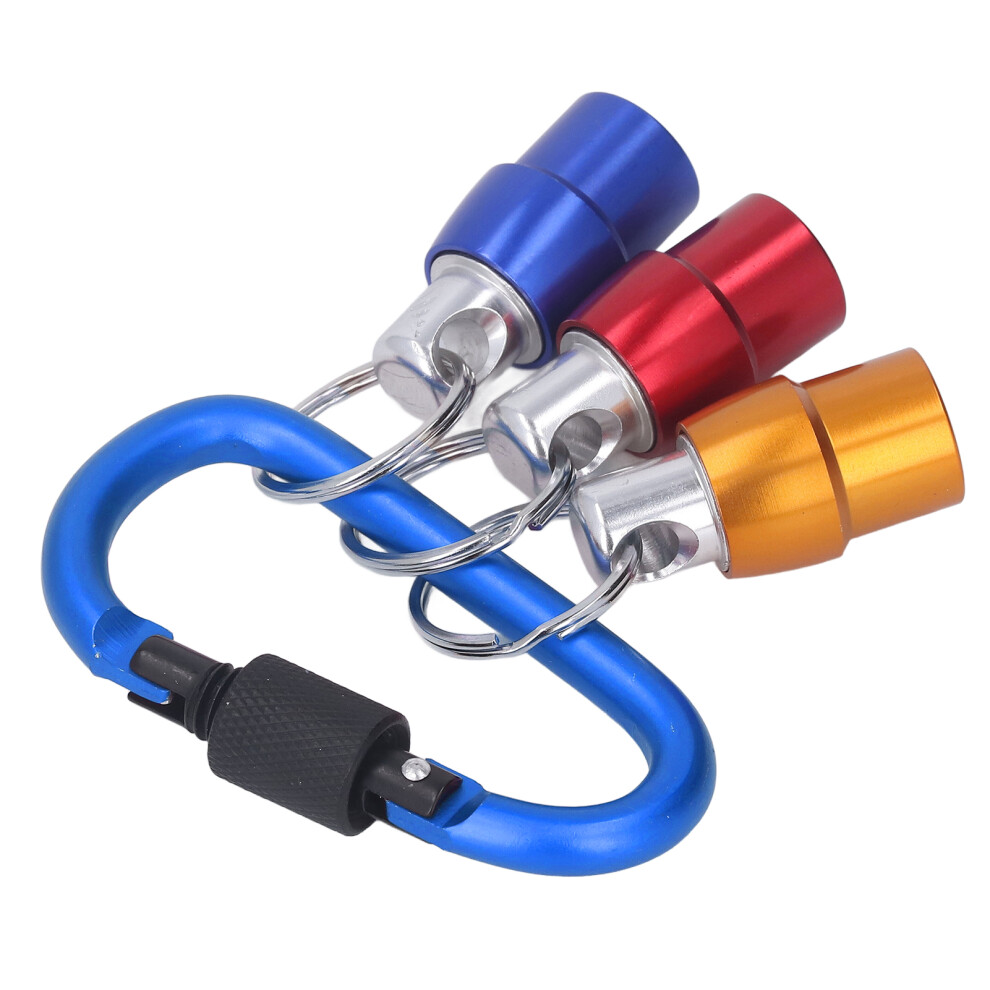 Hex Shank Screwdriver Bit Holder 3 Colors, 1/4in Keychain Drill Bit Cover