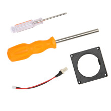 GameCube-Lüfter 3D-Druck-Montagekit, ABS, schwarzer Rahmen