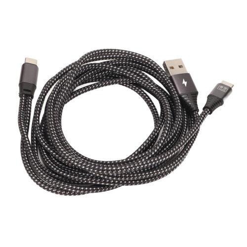 2-in-1 USB-C-Splitter, OTG-Datenkabel, gewebtes Netz 1