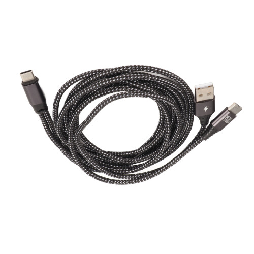 2-in-1 USB-C-Splitter, OTG-Datenkabel, gewebtes Netz