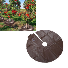 Round PVC Watering Ring for Trees 15 Gallon 35.4 Inch Drip Irrigation System