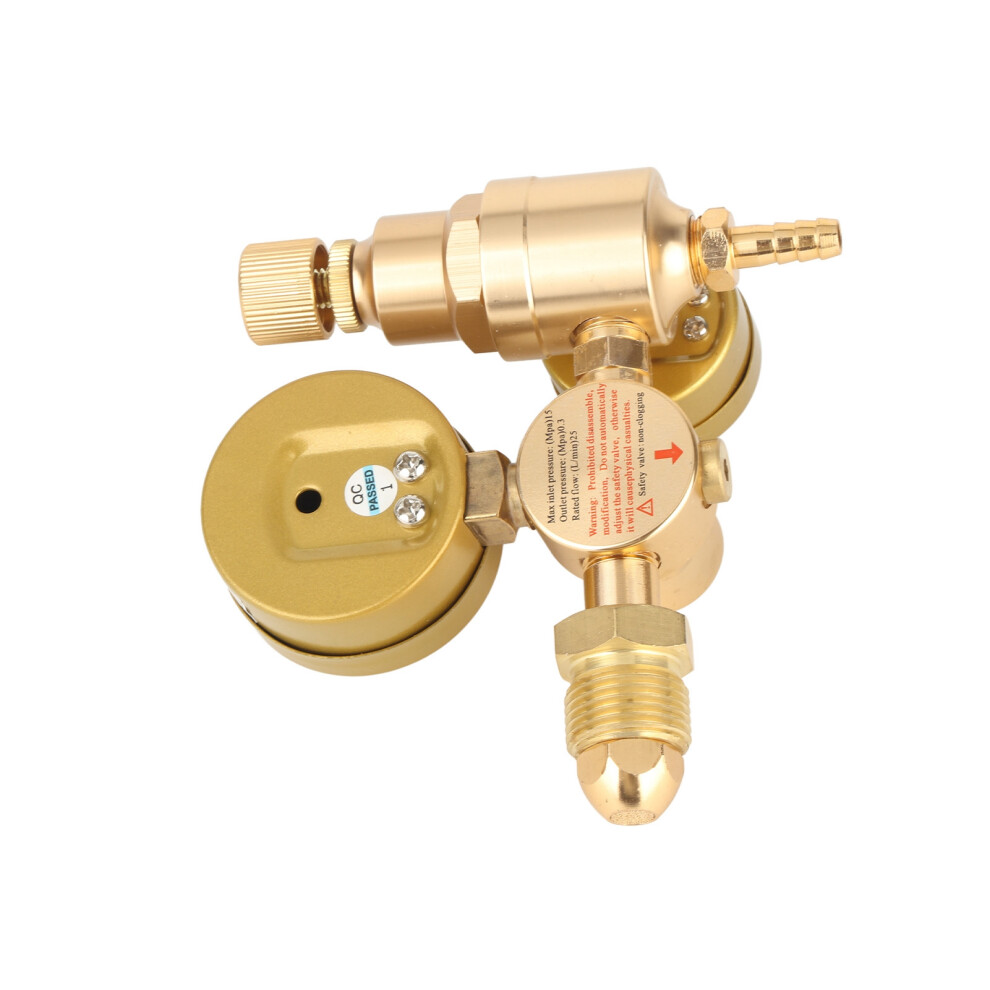 Reliable Argon Co2 Gas Flowmeter Regulator With Double Pressure Gauge 8731332407916