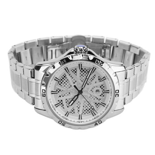 Montre quartz argentée SR626SW 15mAh 45.5mm 220mm 1