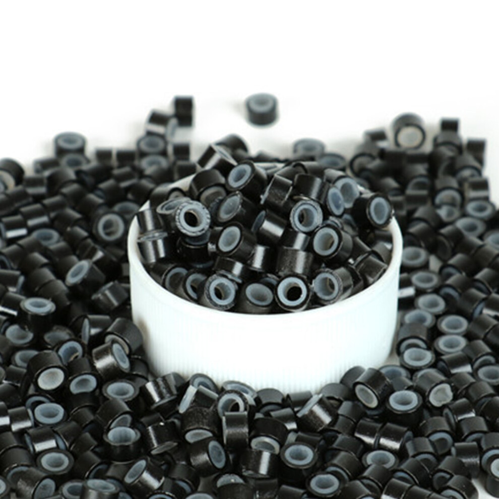 Unisex Durable Silicone Micro Link Rings 500Pcs For Hair Extensions Salon