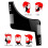 Bart-Vorlagenkamm ABS 11,37  17  0,3 cm Schwarz 8