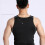 Herren-Bodybuilding-Tanktop, Größe M, Schwarz, Polyester 14
