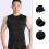 Herren-Bodybuilding-Tanktop, Größe M, Schwarz, Polyester 16