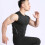 Herren-Bodybuilding-Tanktop, Größe M, Schwarz, Polyester 6