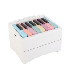 Piano-Kalender USB aufladbares spielbares Klavier 52 Wochenplan-Karten mit Noten in Weiß