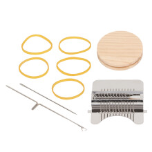 Kleiner Webstuhl, Vielseitig, Effizient, Tragbar, Manuell, Darning Loom Set zum Reparieren von Hosen, Socken, Kleidung, 12 Pins