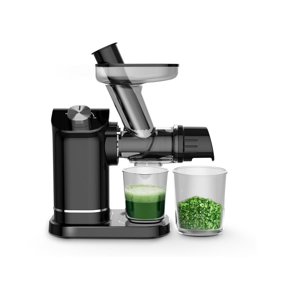 (Black) Slow Masticating Juicer â Cold Press Juicer Machine with 7-Stage Auger for High Juice Yield, Nutrient Retention, Quiet Motor