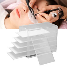 5-Tier-Wimpernbox mit großer Kapazität aus transparentem Acryl