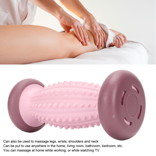Fußmassage-Roller - Ergonomisch geformt, ABS-Kunststoff, Pink/Lila 2
