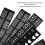 UV Gel Acrylic Nail Stencils - 5 Assorted Pattern Templates Included 5