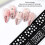 UV Gel Acrylic Nail Stencils - 5 Assorted Pattern Templates Included 8