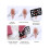 UV Gel Acrylic Nail Stencils - 5 Assorted Pattern Templates Included 4