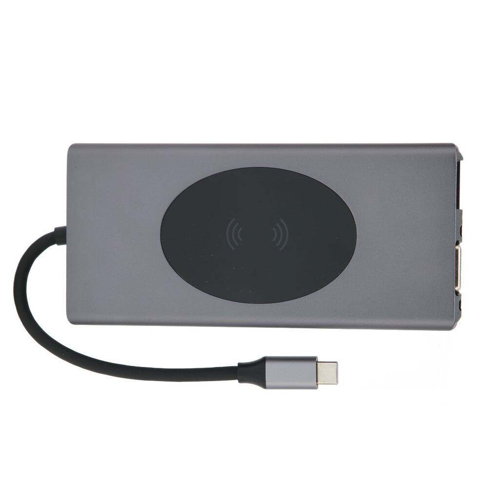 13 In 1 Usb C Docking Station 4K Hd Multiport Adapter Gray 8061332415797