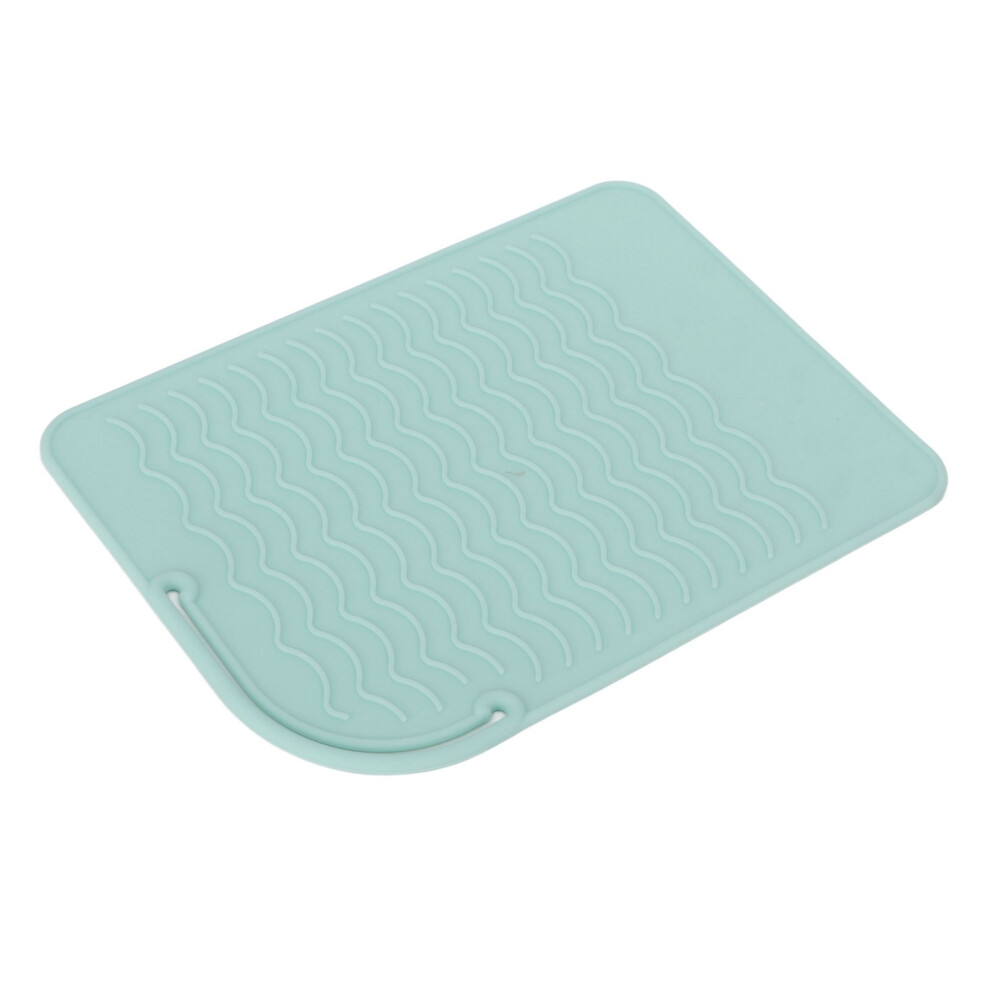 Green Corrugated Pattern Silicone Mat For Heat Insulation Anti Skid & High Temp