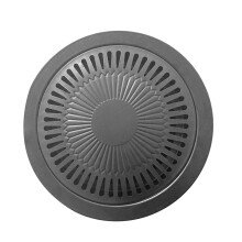 Poêle-gril BBQ en fer, extérieur 30 cm / intérieur 25 cm, épaisseur 0,5/0,4 mm