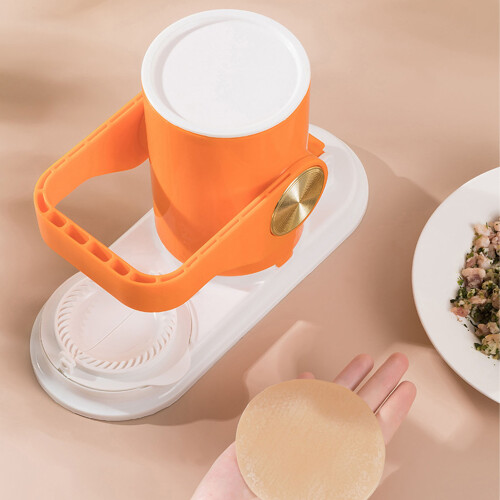 2-in-1 Dumpling Skin Maker, Orange, 27.5x12x17 cm 2