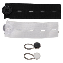 Knopf-Verlängerungs-Set, 20 Stück, elastische Taillen- & Kragenknöpfe, für Hemd- und Hose-Passform
