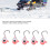 5 Stück Eisangel-Jigs 4 mm Hochkohlenstoffstahl-Köder 4