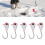 5 Stück Eisangel-Jigs 4 mm Hochkohlenstoffstahl-Köder 1