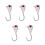5 Stück Eisangel-Jigs 4 mm Hochkohlenstoffstahl-Köder 7