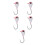 5 Stück Eisangel-Jigs 4 mm Hochkohlenstoffstahl-Köder 10