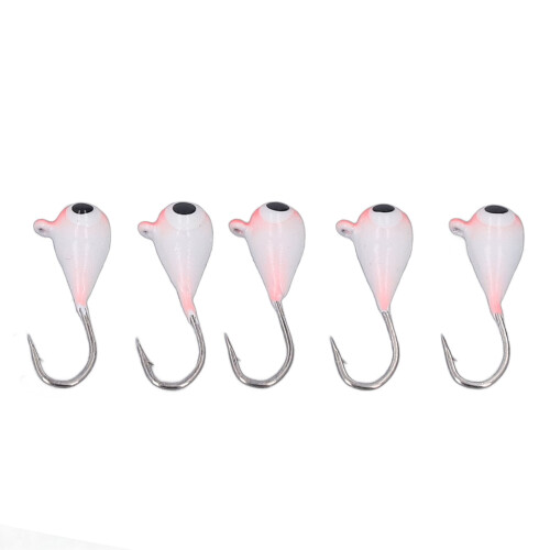 5 Stück Eisangel-Jigs 4 mm Hochkohlenstoffstahl-Köder 2