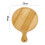Comfortable 10in Bamboo Pizza Plate with Clear Texture for Home & Dining 3