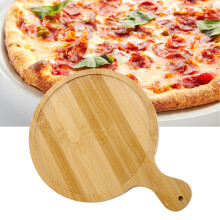 Pizzateller aus Bambusholz, 8 Zoll, für 7-Zoll-Pizzen