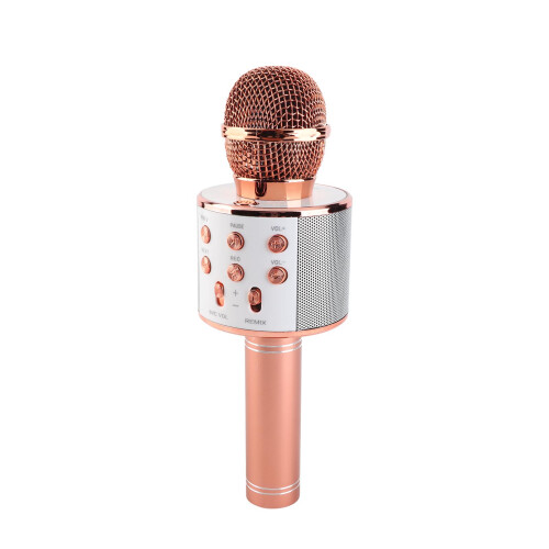 Roségold Bluetooth-Mikrofon 1800mAh 23x5x5cm