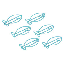 100 Stück fischförmige Metall-Papierclips tragbar
