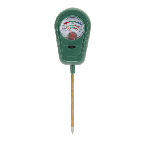Ein-Pin-Bodenfeuchtemesser ABS grün pH-Meter 1
