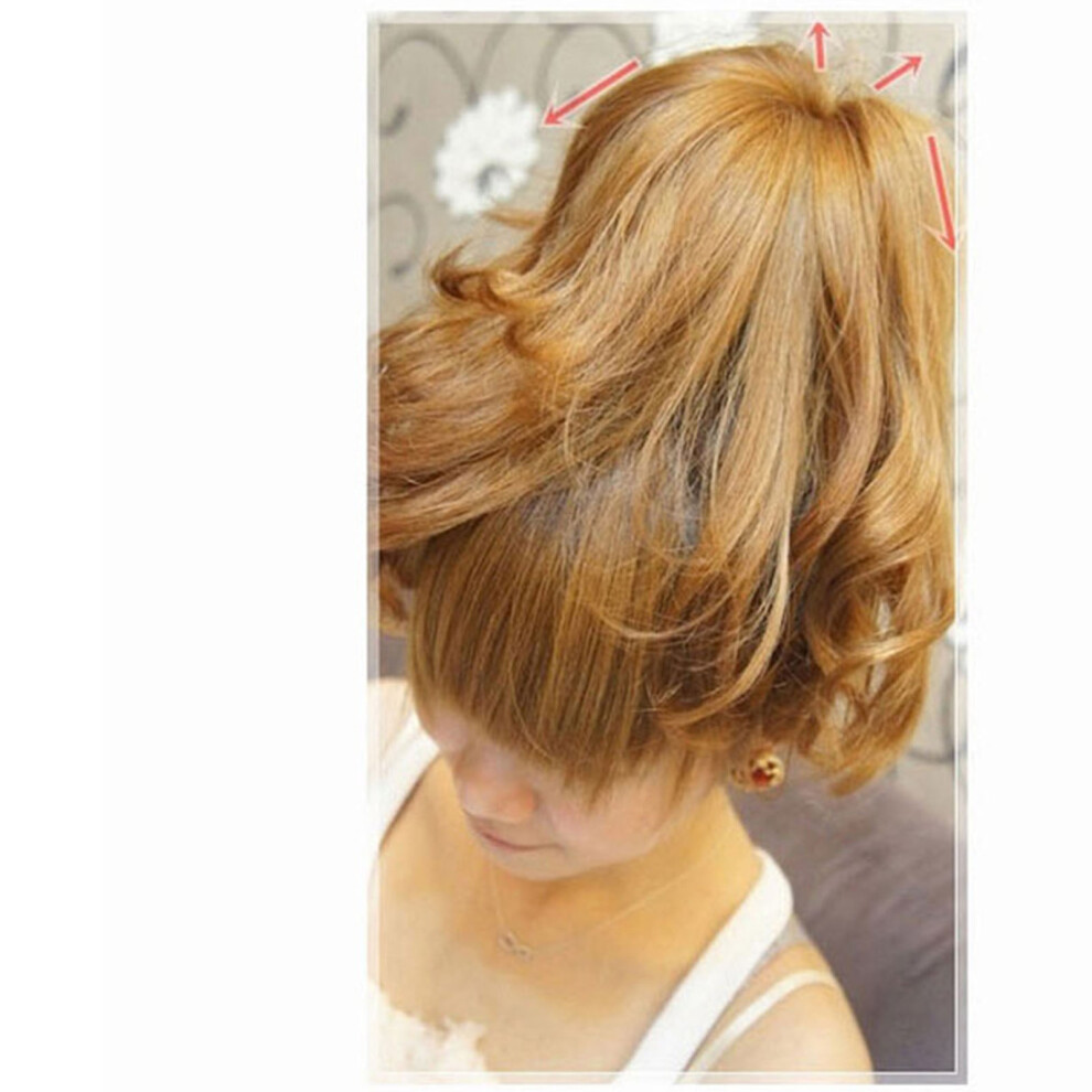 Unisex Complete Hair Bun Maker Set: 7 Donuts 10 Pins 5 Bands In Various Sizes