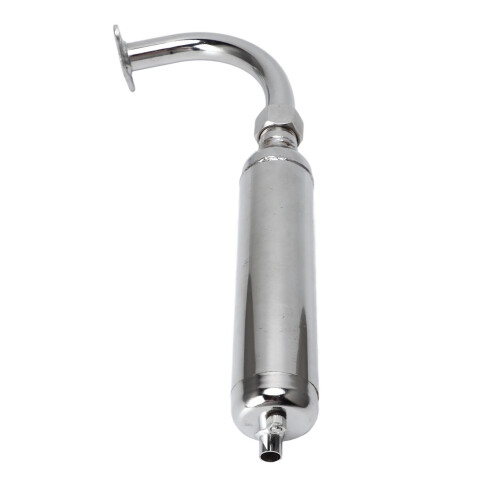 Durable Exhaust Muffler Pipe for 49-80cc 2-Stroke Motorized Bicycles