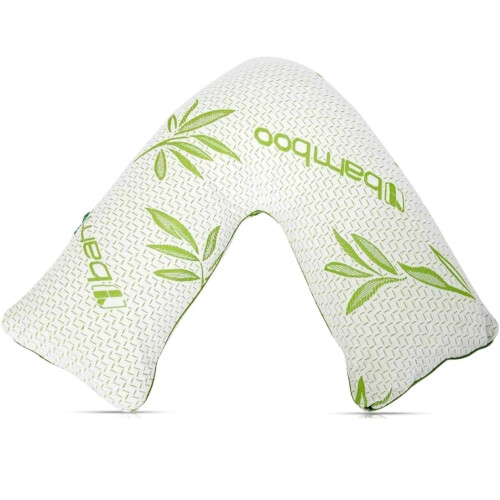 Orthopedic V-Shaped Bamboo Memory Foam Pillow Support