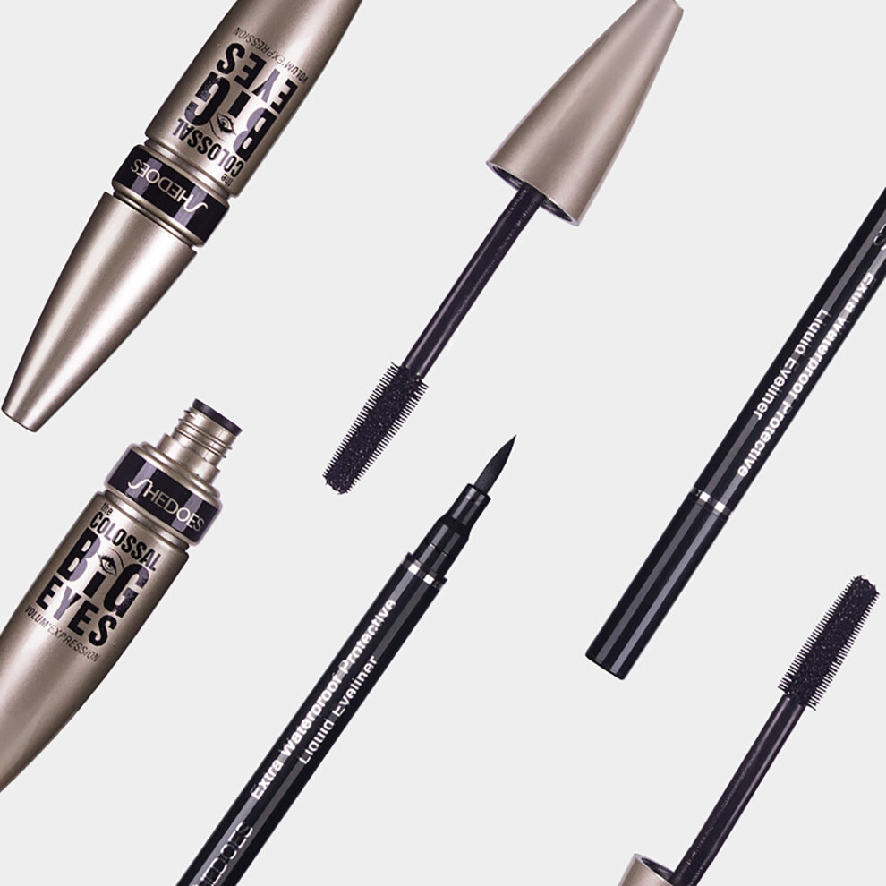 Sweatproof Waterproof 10ml Mascara & Eyeliner for Stunning Eye Makeup