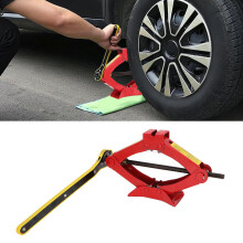 Scherenwagenheber-Set mit ergonomischem Handgriff, tragbar für Autolift, Tragfähigkeit 1763 lb (0,8 Ton)